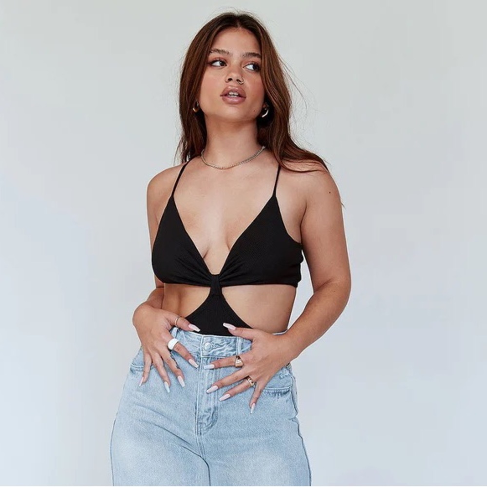 NWT Princess Polly ‘River’ Bodysuit - Black